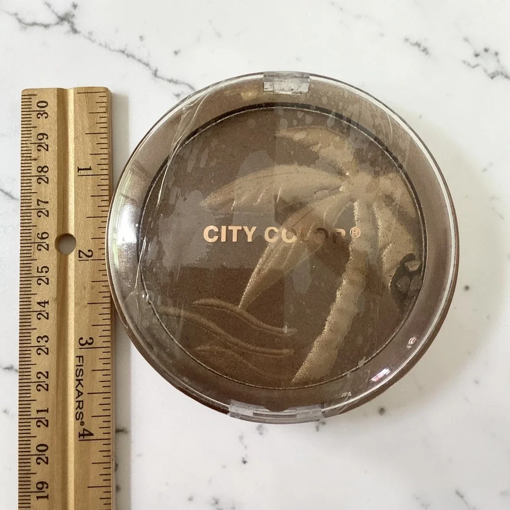 City‎ Color Bronzer Sunset Shimmer Pressed Powder Palm Tree 0.52 oz NEW